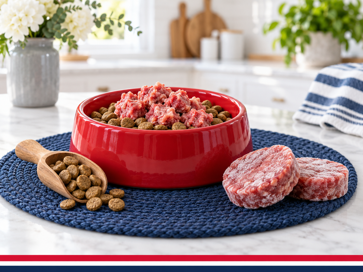Can you mix dry and raw dog food?