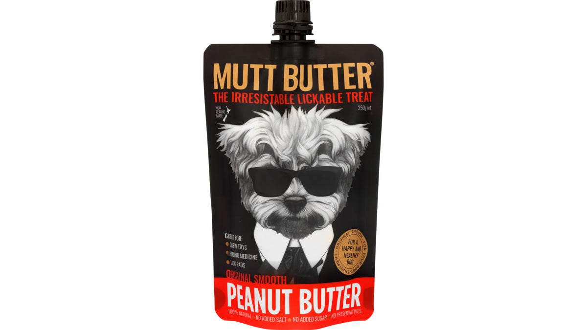 Mutt Butter Peanut Butter Squeezy Pouch 250g