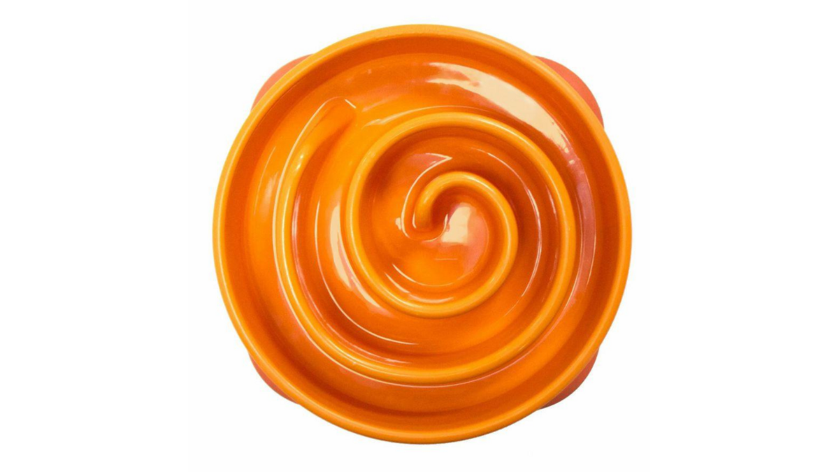 Outward Hound Fun Feeder Slo Bowl – Mini Orange