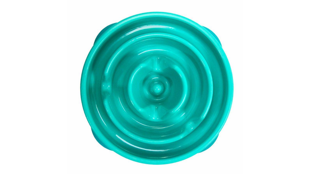 Outward Hound Fun Feeder Slo Bowl – Mini Teal