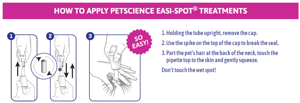 PetScience Easi spot Flea and Worm Treatment for Dogs