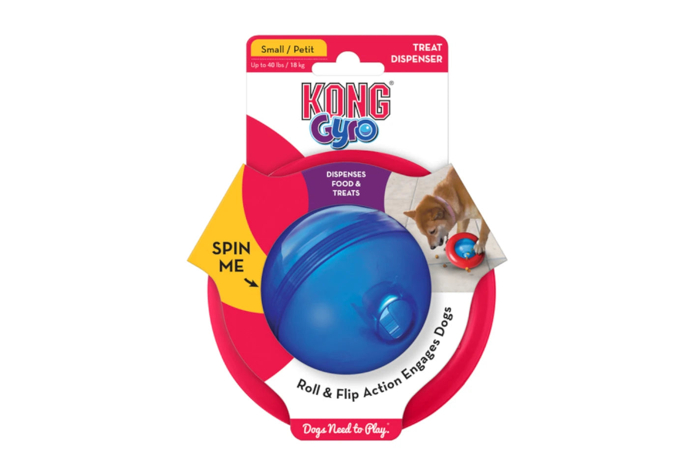 KONG Gyro Dog Toy - Small - Dog Toys