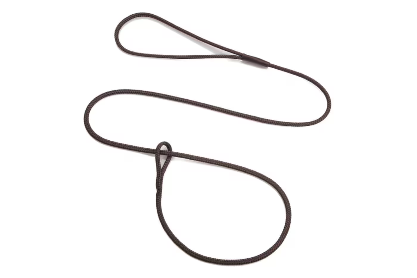 Mendota Show Loop Leads - Brown - Dog Leads