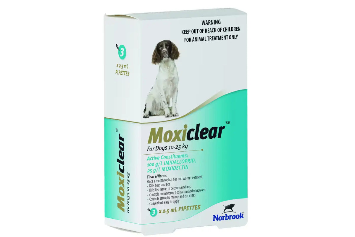 Moxiclear Flea and Worm Treatment for Dogs - Dog Flea and Worm Treatment