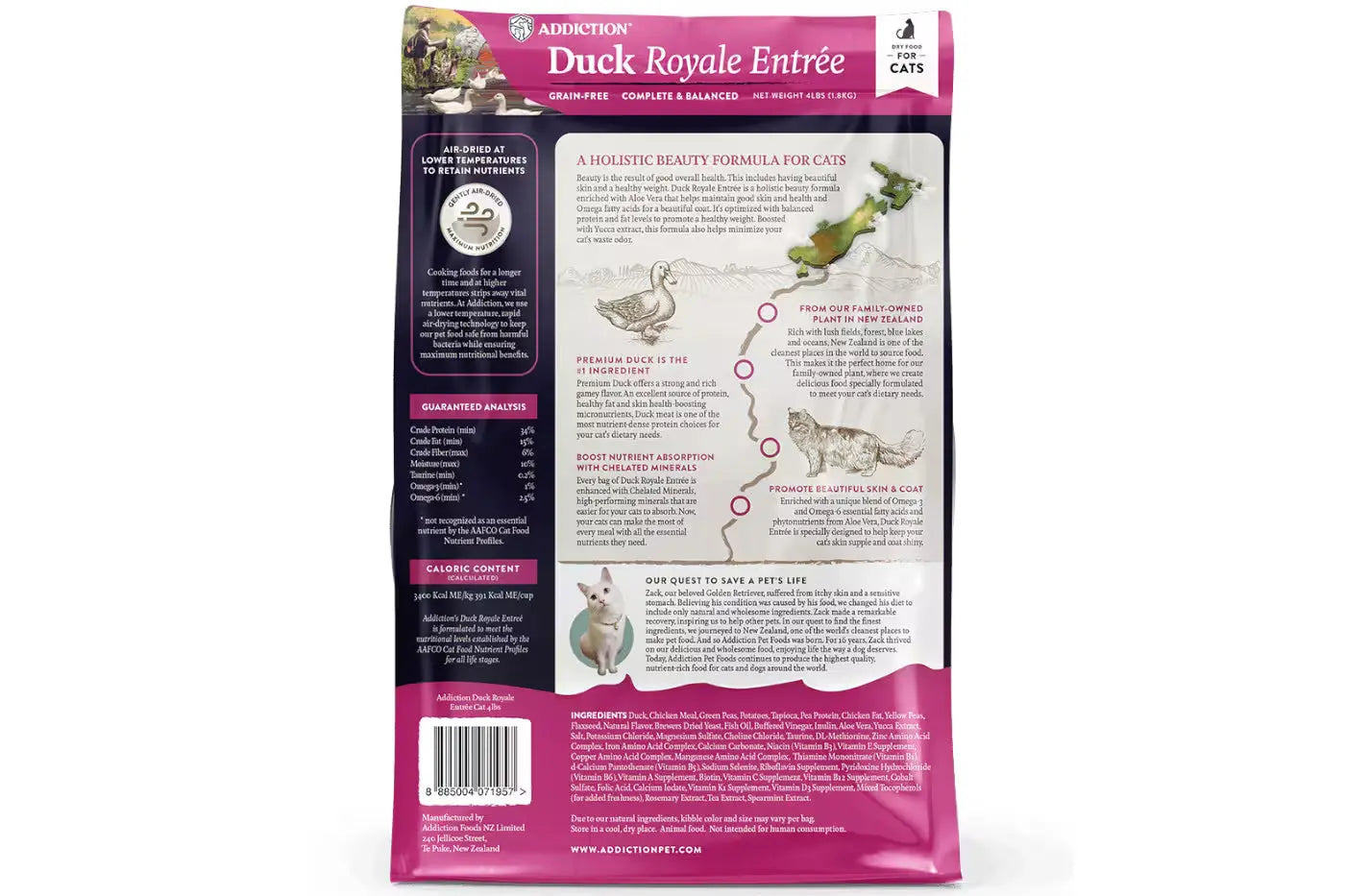 Addiction Duck Royale Entree Dry Cat Food Dry Cat Food