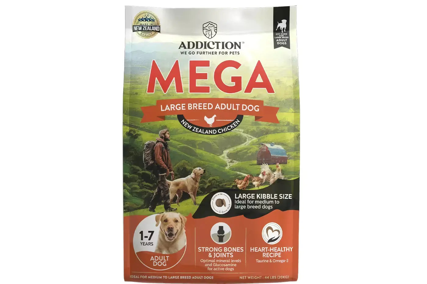 Addiction MEGA Chicken Large Breed Adult Dry Dog Food Dry Dog Food