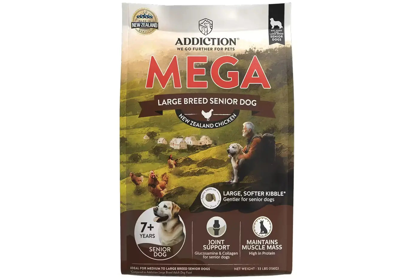 Addiction MEGA Chicken Large Breed Senior Dry Dog Food Dry Dog Food