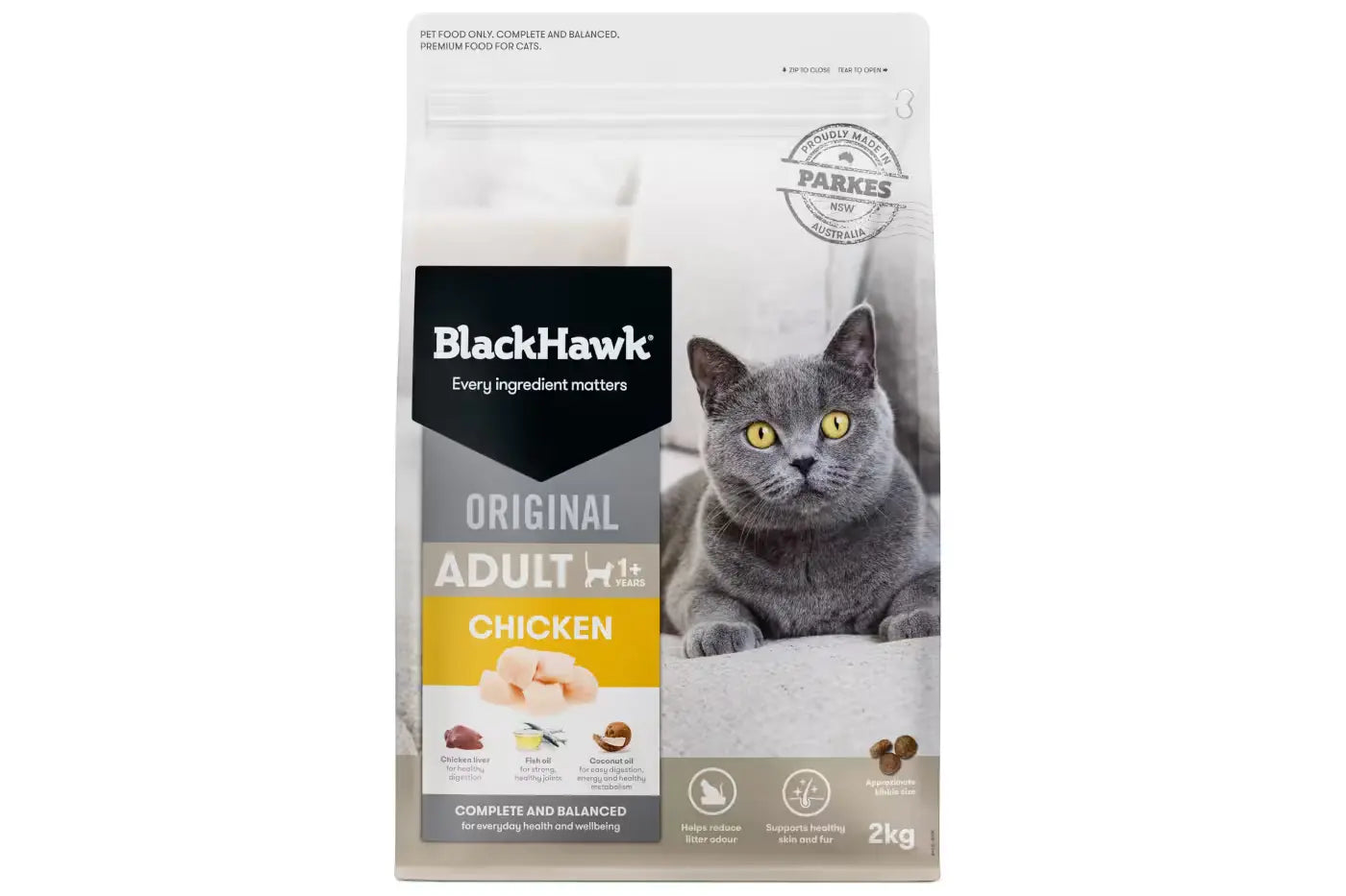 Black Hawk Adult Cat Chicken 2kg Dry Cat Food