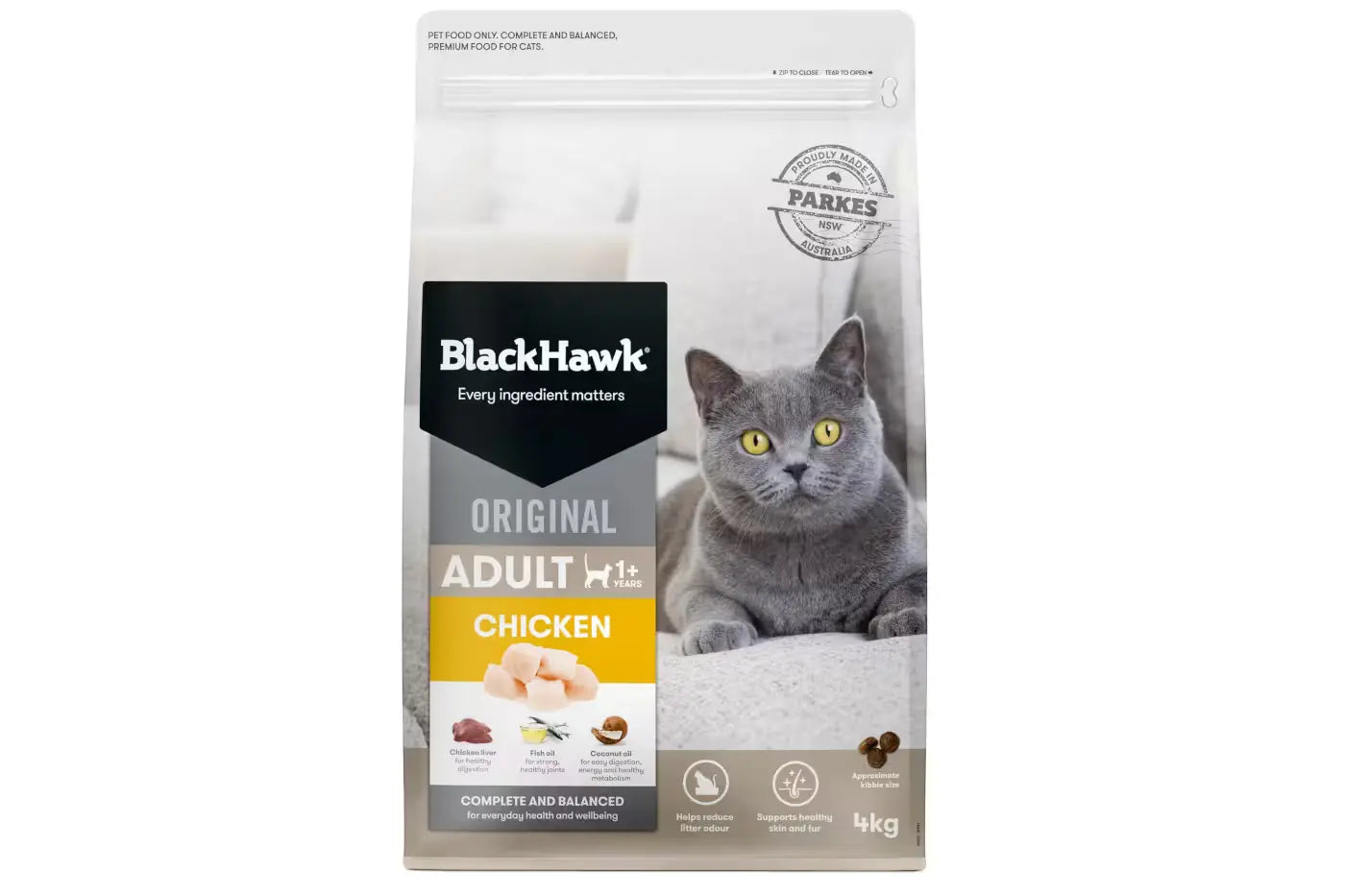 Black Hawk Adult Cat Chicken 4kg Dry Cat Food