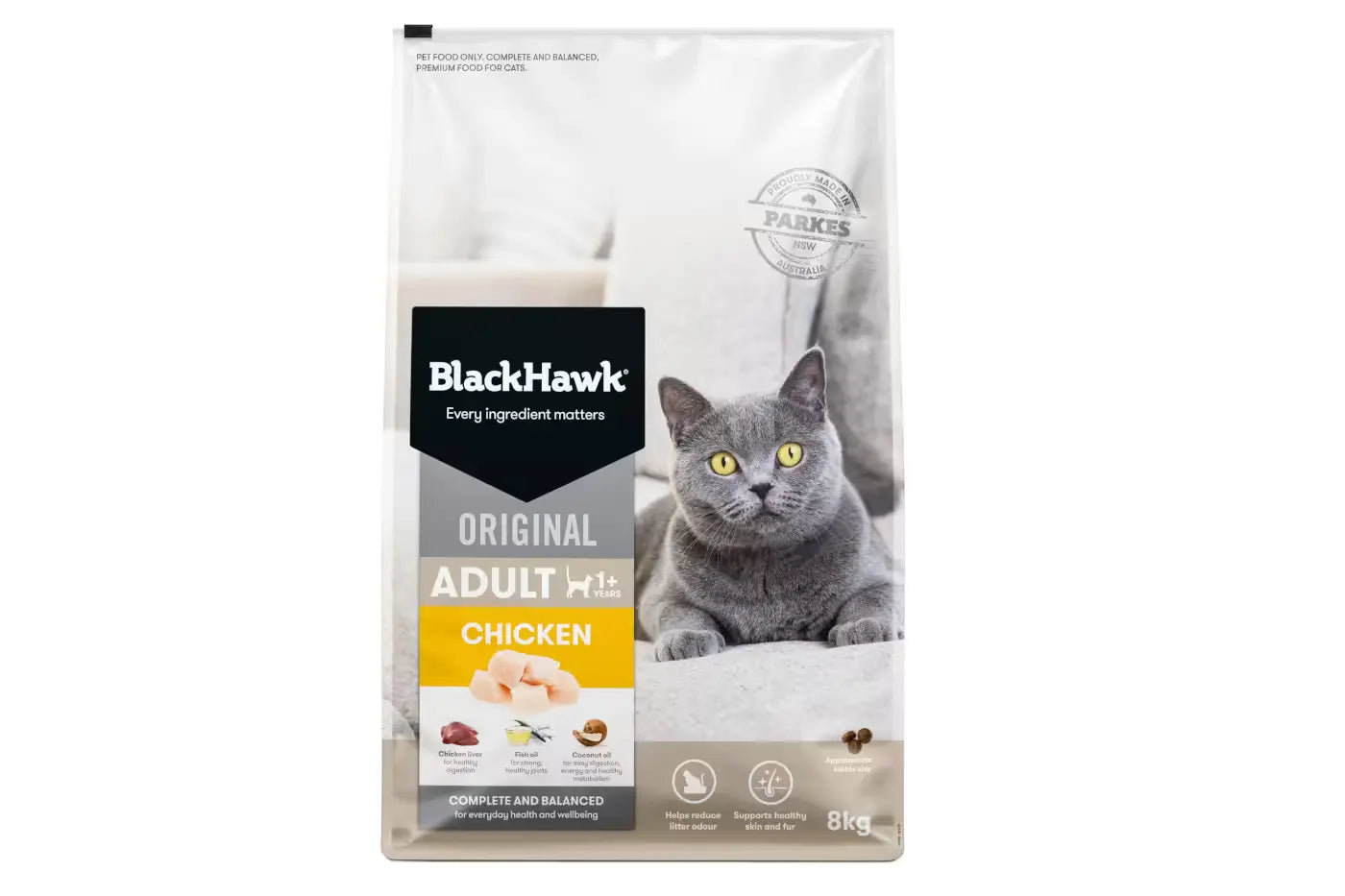 Black Hawk Adult Cat Chicken 8kg Dry Cat Food