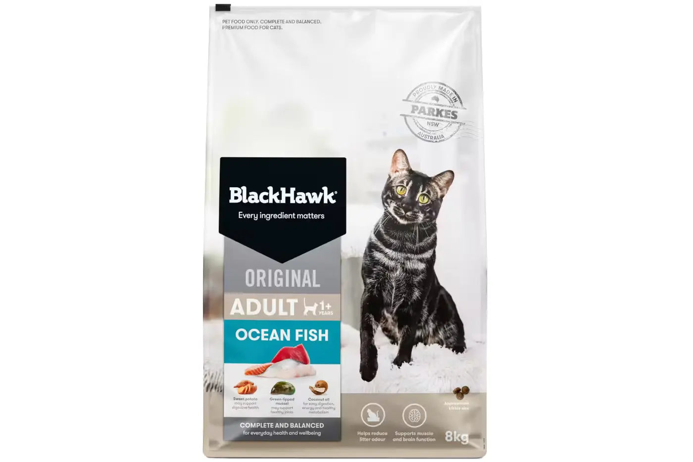 Black Hawk Adult Cat Ocean Fish 8kg Dry Cat Food