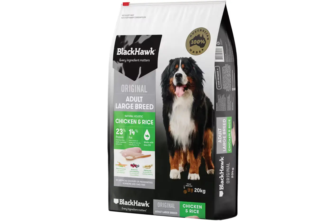 Black Hawk Adult Dog Large Breed Chicken and Rice Dry Dog Food Dry Dog Food