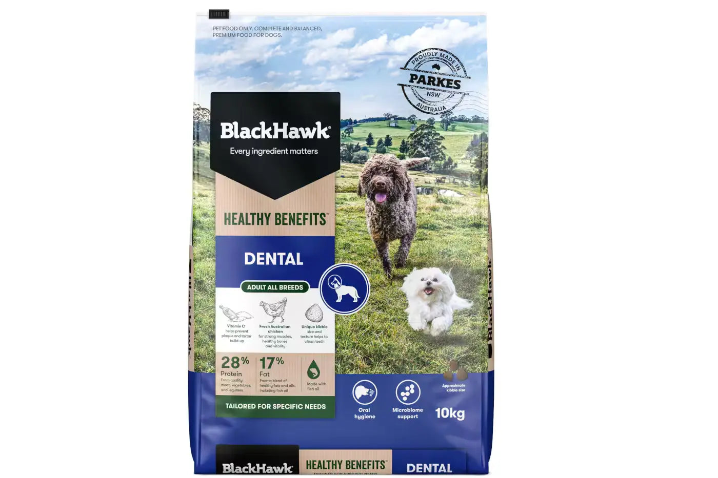Black Hawk Healthy Benefits Dental Dry Dog Food 10kg Dry Dog Food