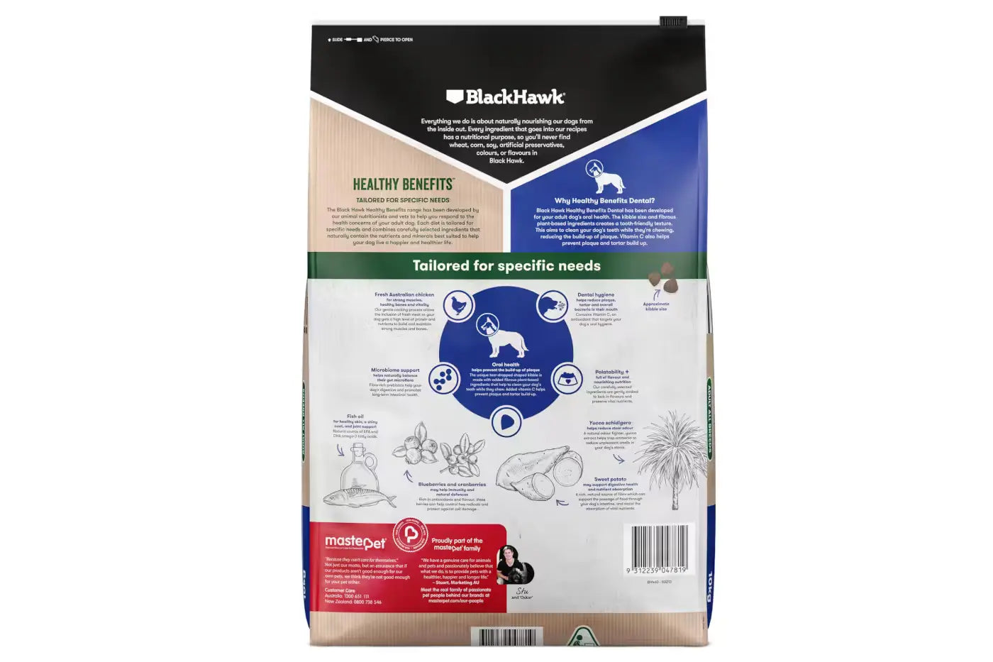 Black Hawk Healthy Benefits Dental Dry Dog Food Dry Dog Food