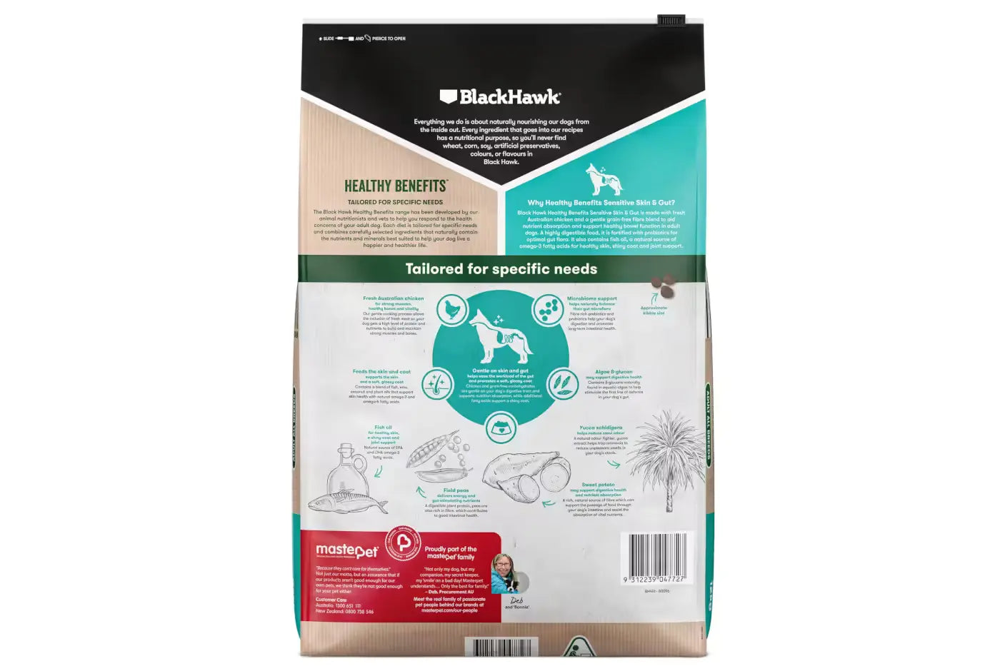 Black Hawk Healthy Benefits Sensitive Skin and Gut Dry Dog Food Dry Dog Food