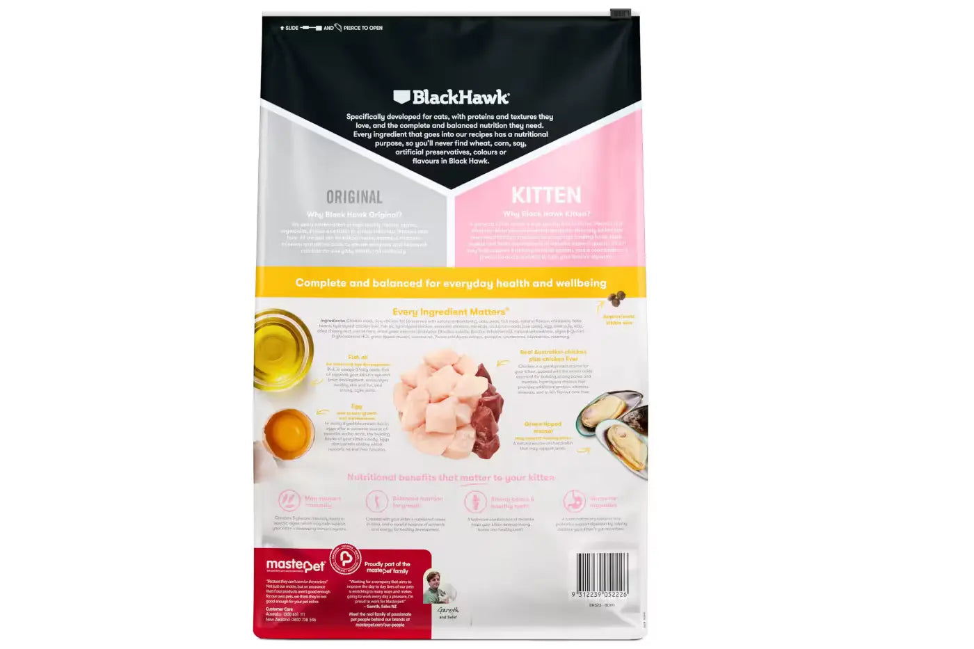 Black Hawk Kitten Chicken Dry Cat Food