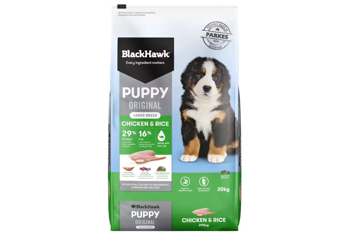 Black Hawk Puppy Large Breed Chicken and Rice Dry Puppy Food 20kg Dry Puppy Food