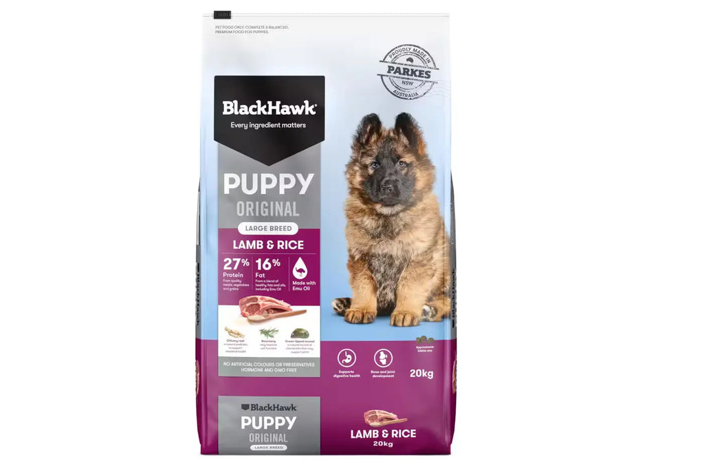 Black Hawk Puppy Large Breed Lamb and Rice Dry Puppy Food 20kg Dry Puppy Food