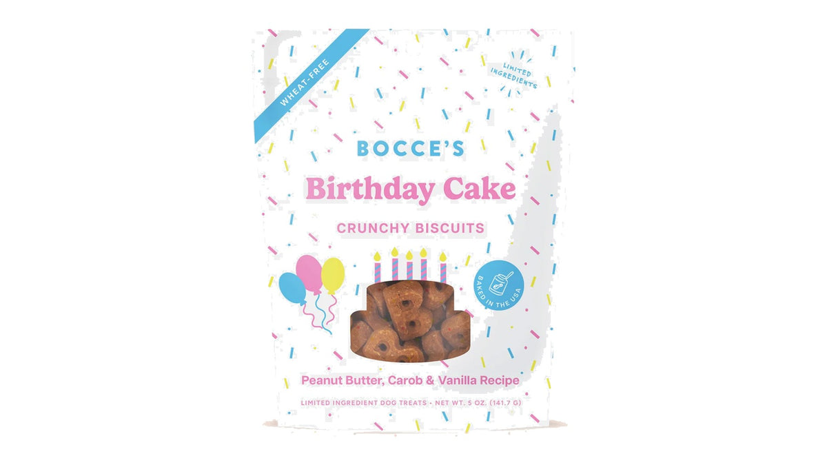 Bocce's Bakery Birthday Cake Biscuits 142g