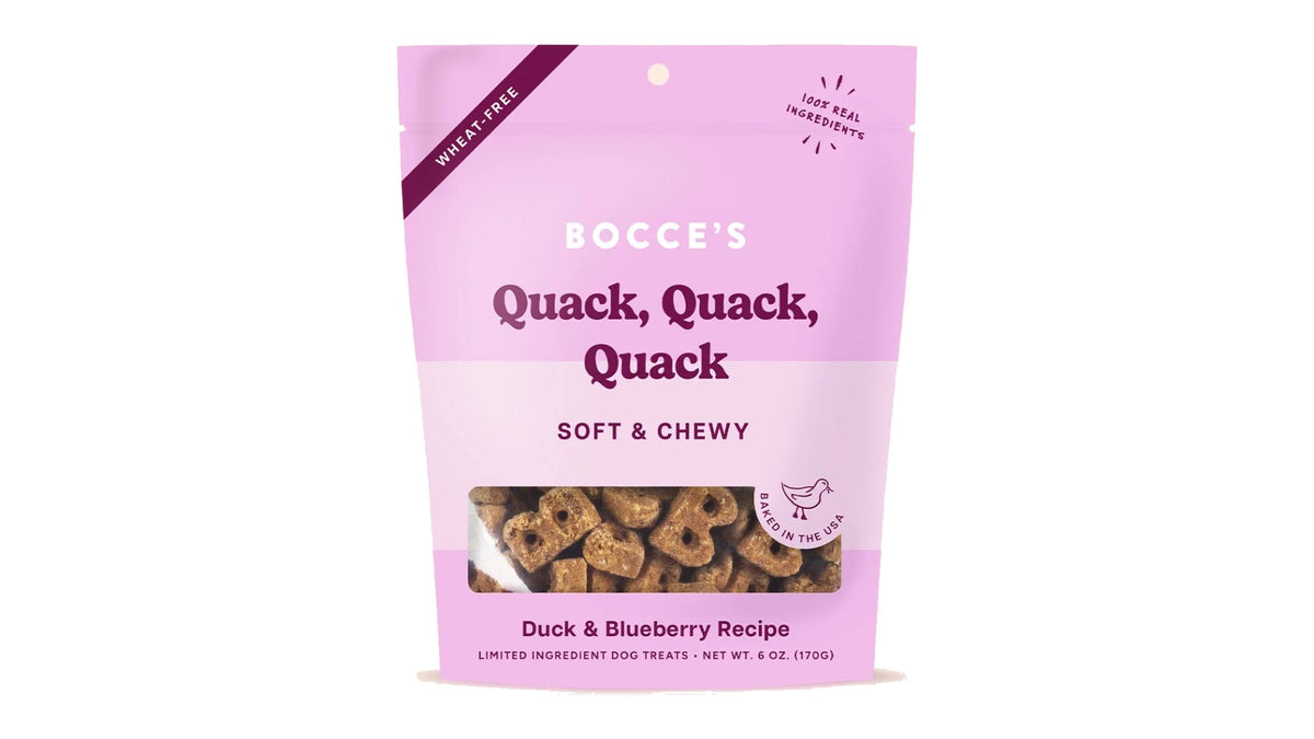 Bocce's Bakery Quack, Quack, Quack Soft & Chewy 170g