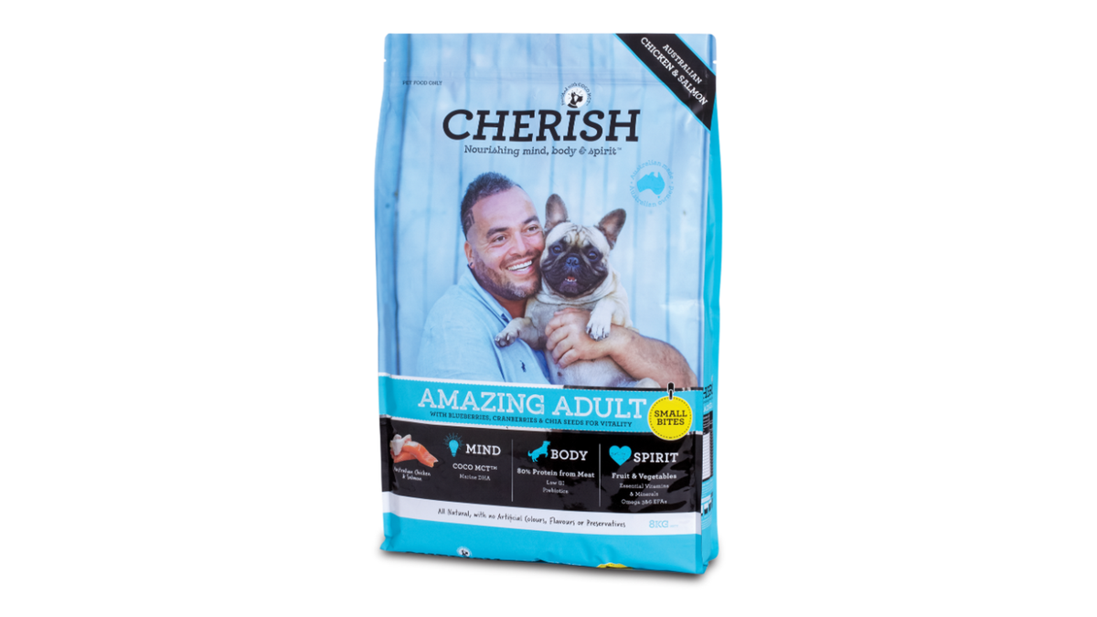 Cherish Amazing Adult Small Bites dry dog food bag