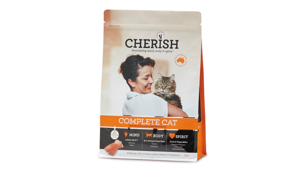 Cherish Complete Cat dry cat food bag