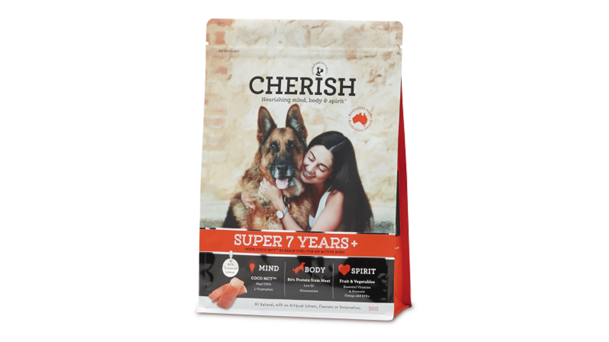 Cherish Super 7 Years+ dry dog food bag