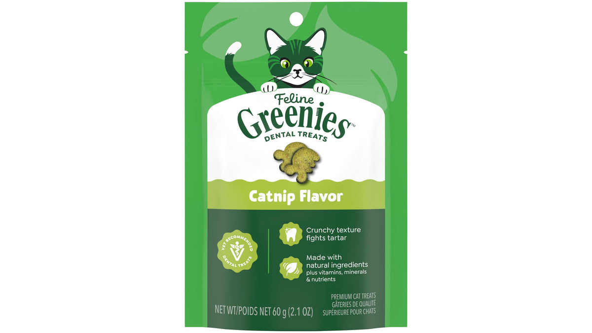 Feline Greenies Catnip Dental Cat Treats 60g