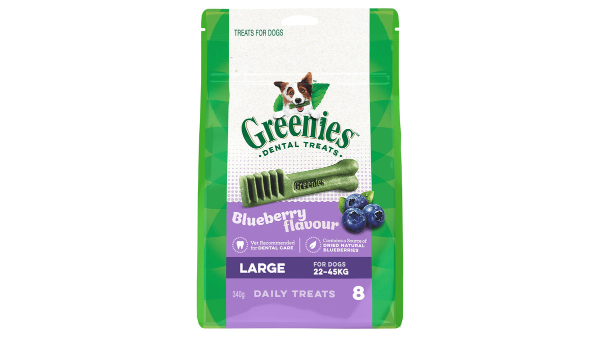 Greenies Blueberry Large Dental Dog Treats 340g