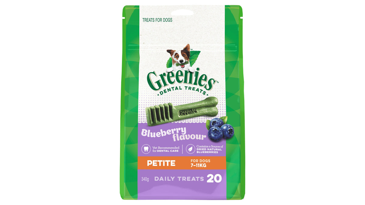 Greenies Blueberry Petite Dental Dog Treats 340g
