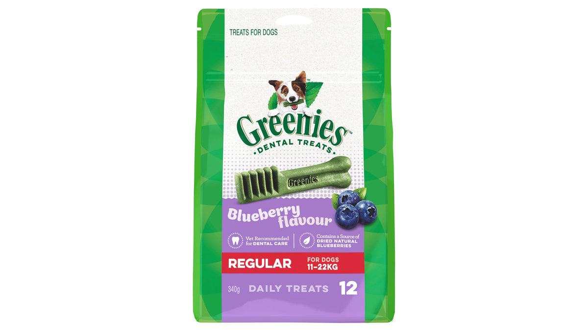 Greenies Blueberry Regular Dental Dog Treats 340g