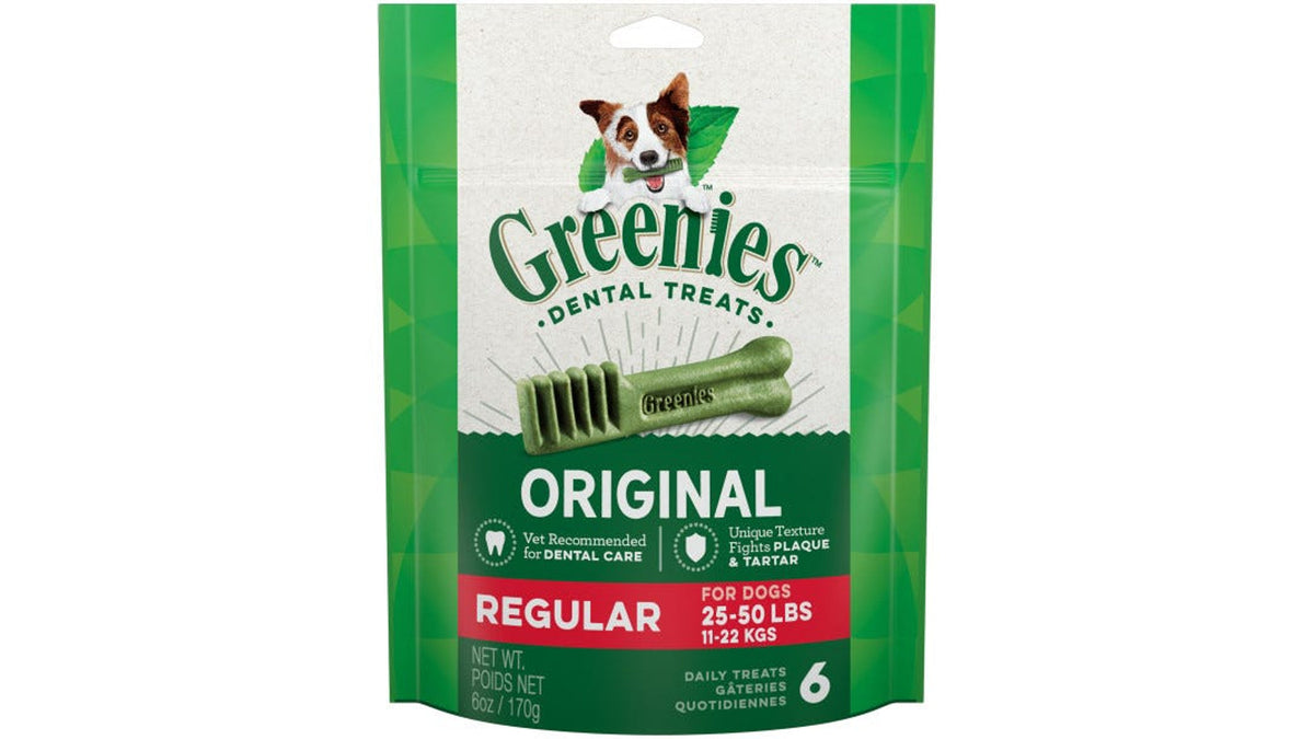 Greenies Original Regular Dental Dog Treats 170g
