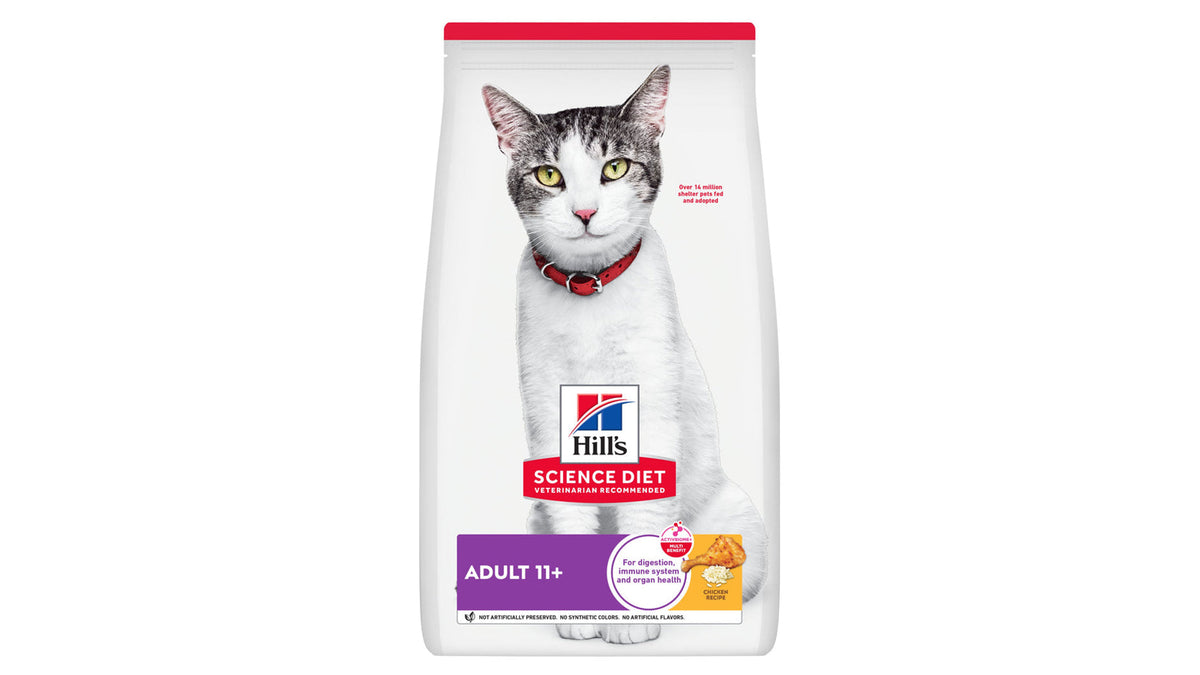 Hill's Science Diet Adult 11+ Chicken Dry Cat Food