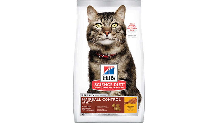 Hill's Science Diet Adult 7+ Hairball Control Dry Cat Food