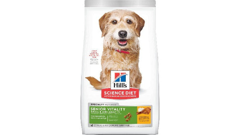 Hill's Science Diet Adult 7+ Senior Vitality Small & Mini Chicken & Rice Dry Dog Food