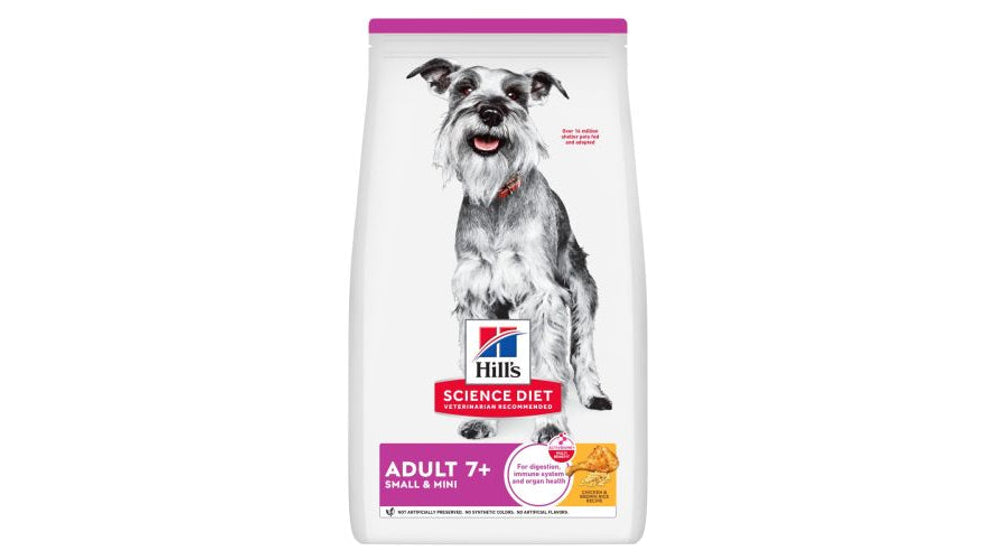 Hill's Science Diet Adult 7+ Small & Mini Chicken & Brown Rice Dry Dog Food