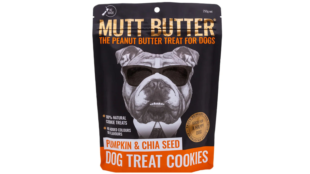 Mutt Butter Dog Treat Cookies Pumpkin & Chia Seed 250g