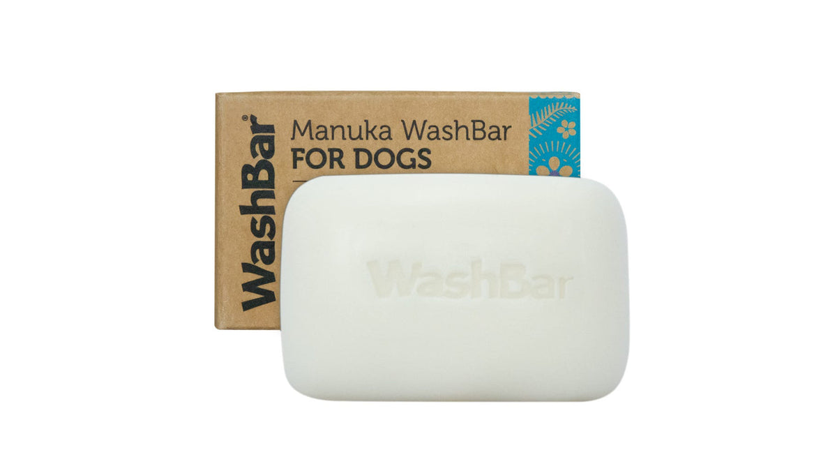WashBar Manuka Soap Bar for Dogs with bar
