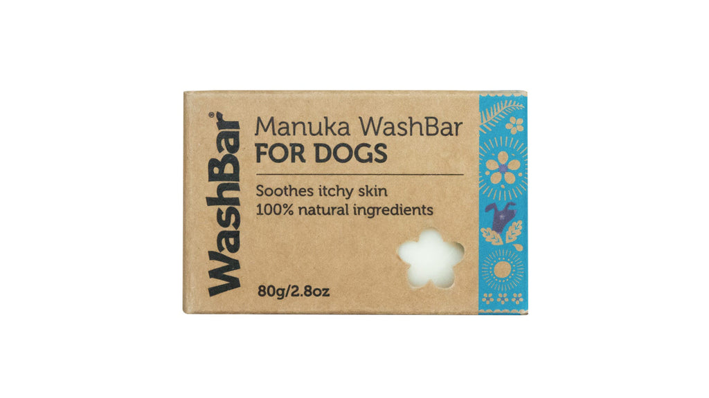 WashBar Manuka Soap Bar for Dogs 80g box