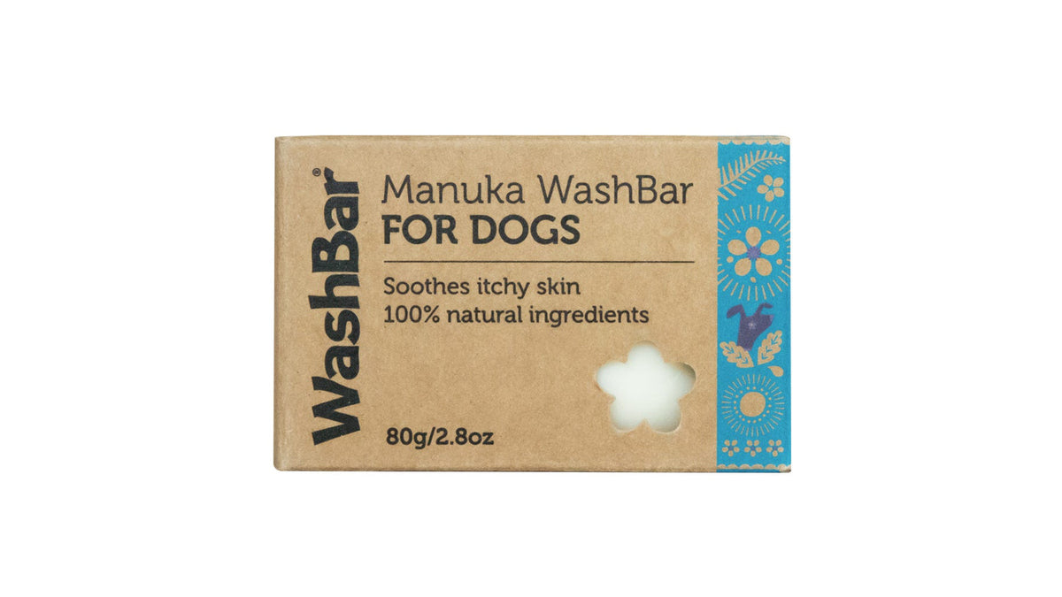 WashBar Manuka Soap Bar for Dogs 80g box