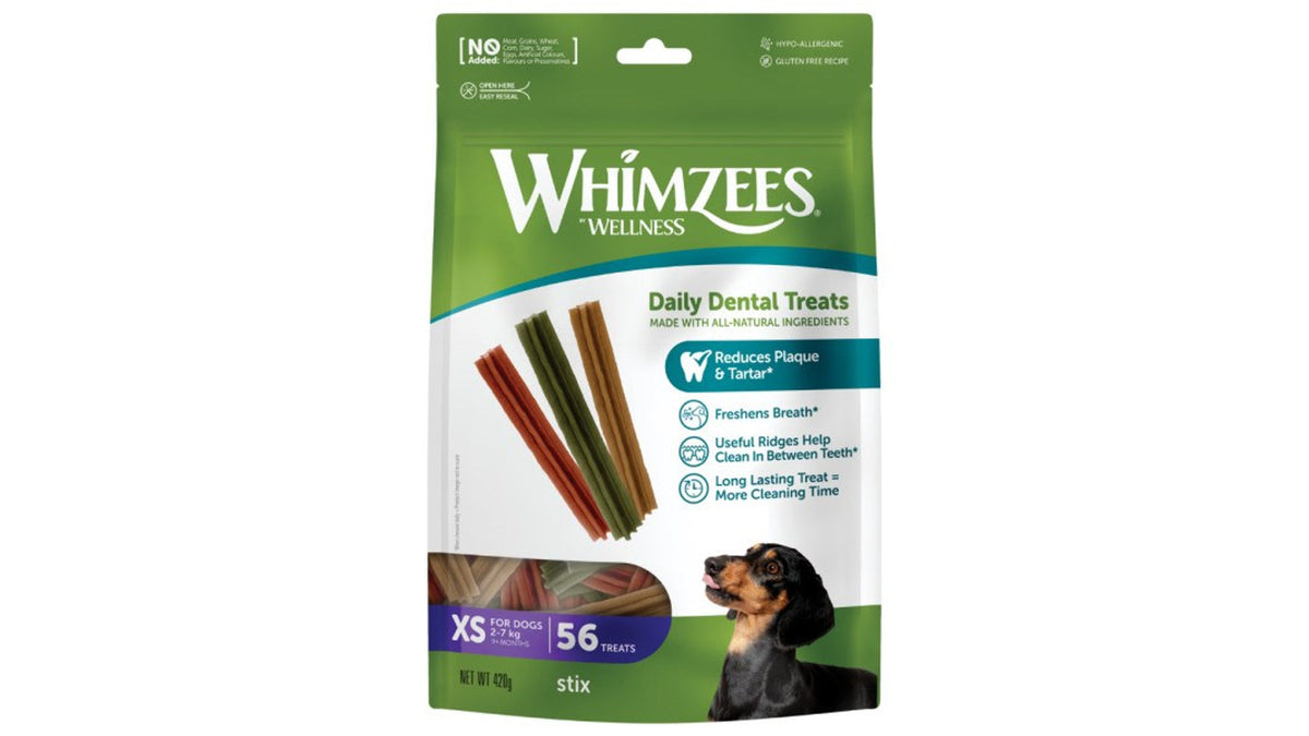 Whimzees Stix - Dental Dog Treats Extra Small - 56 Pack