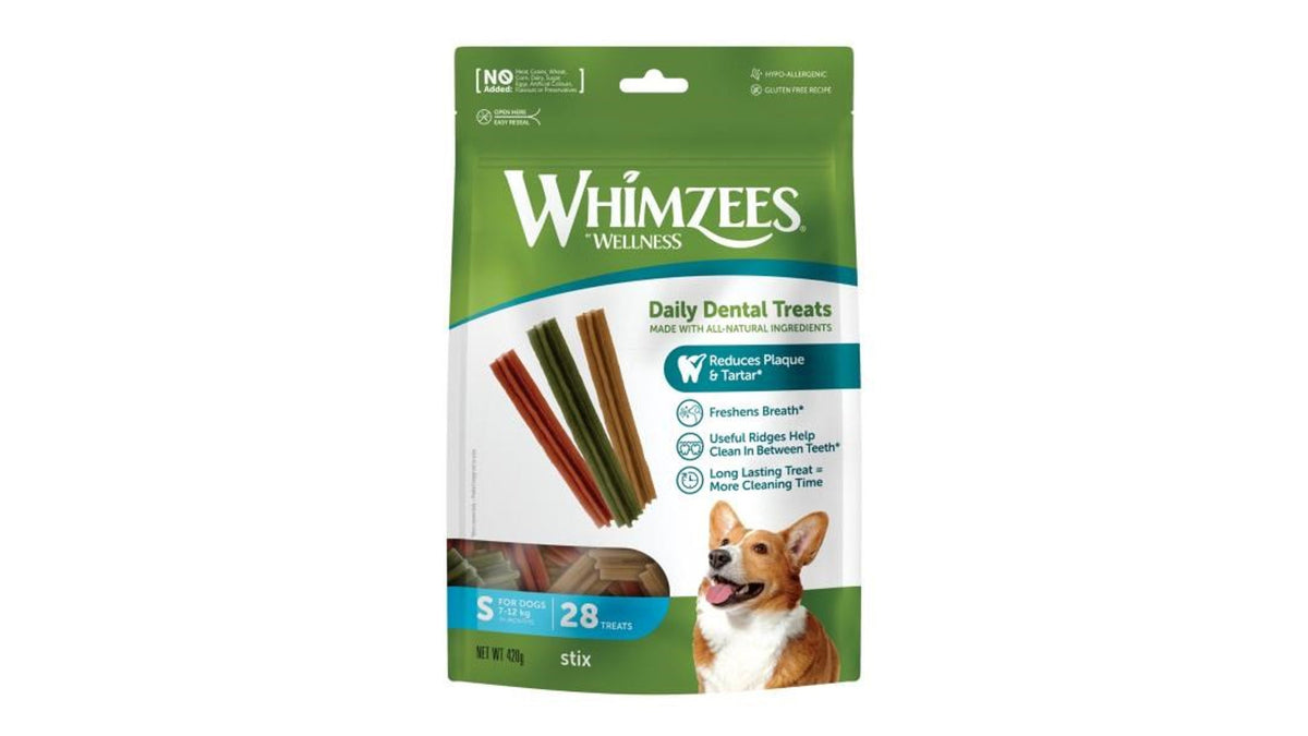 Whimzees Stix - Dental Dog Treats Small - 28 Pack