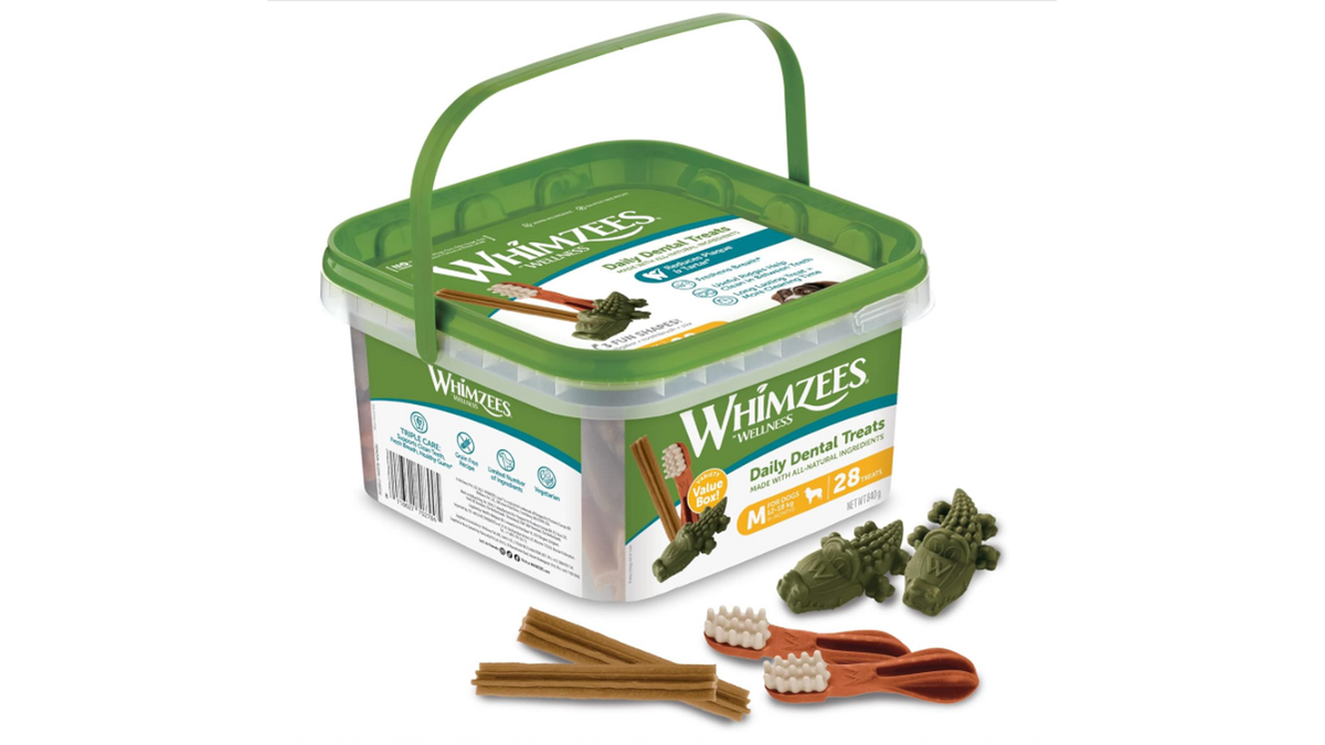 Whimzees Variety Value Box - Dental Dog Treats Medium - 28 Pack