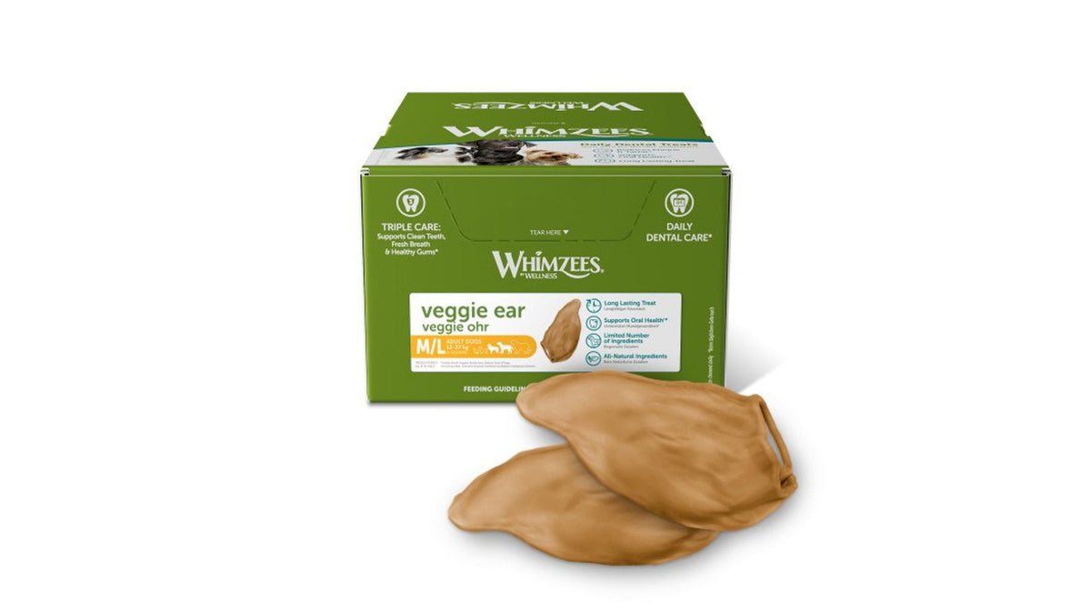 Whimzees Veggie Ear - Dental Dog Treats 18 Pack